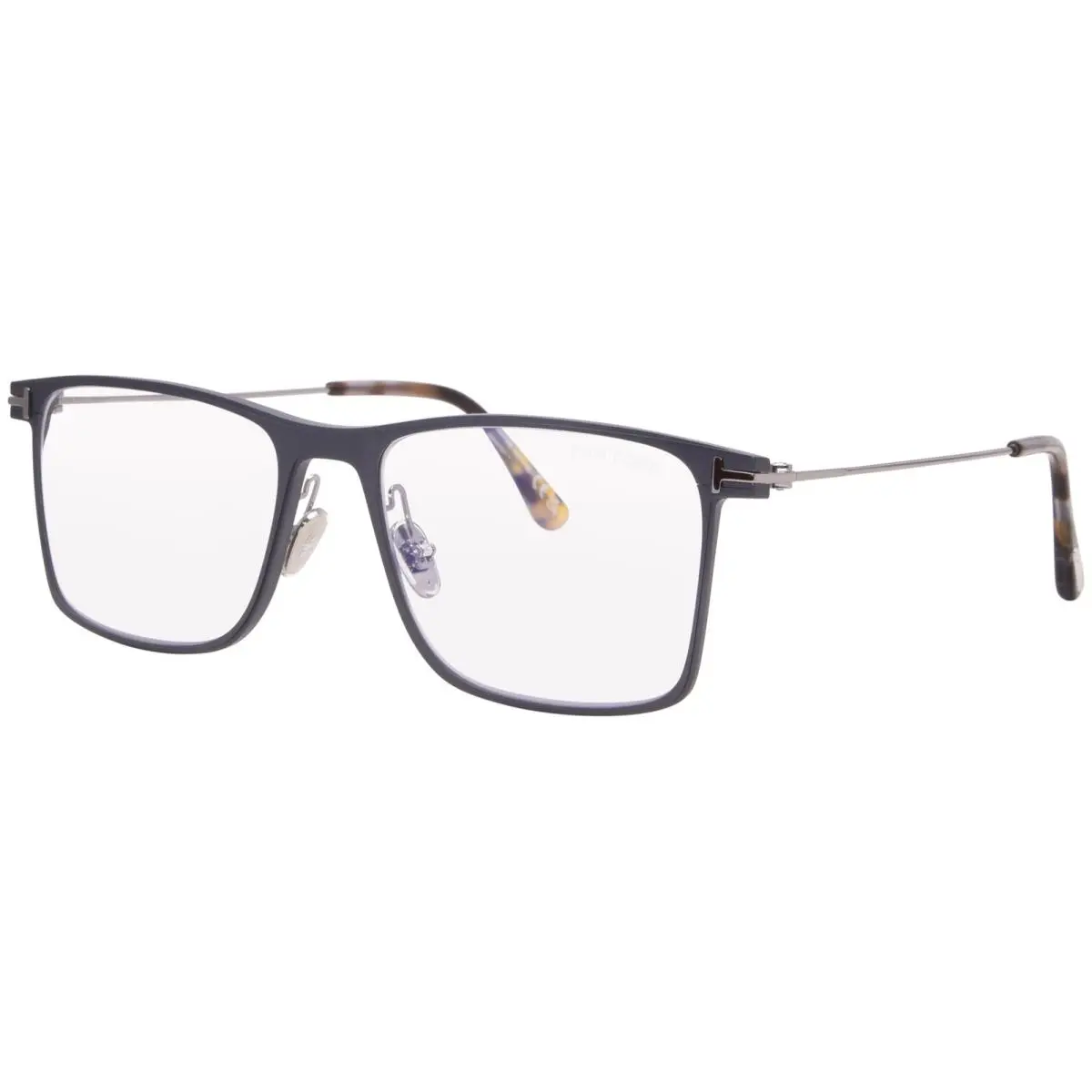 TF5865-B 013 Eyeglasses Matte Dark Ruthenium/blue Block Full Rim 55mm by Tom Ford