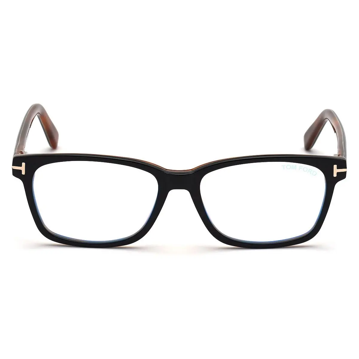 Tom Ford FT5713-B Eyeglasses Matte Black Blue 51mm