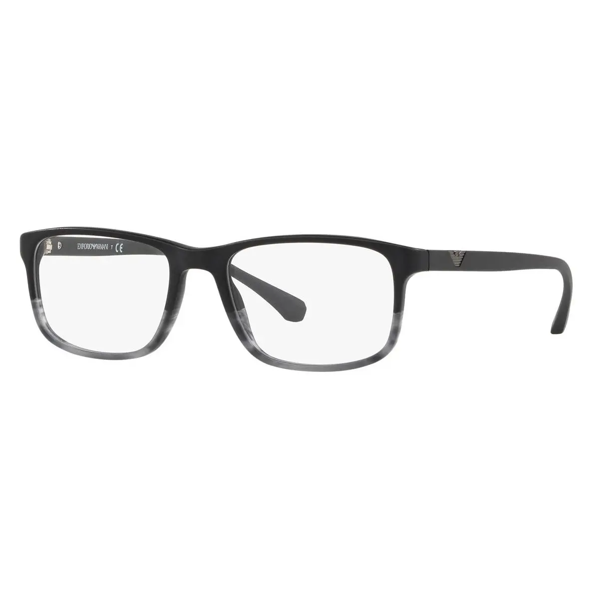 Emporio Armani Man Eyeglasses EA3098 5566 53mm Black Striped Grey