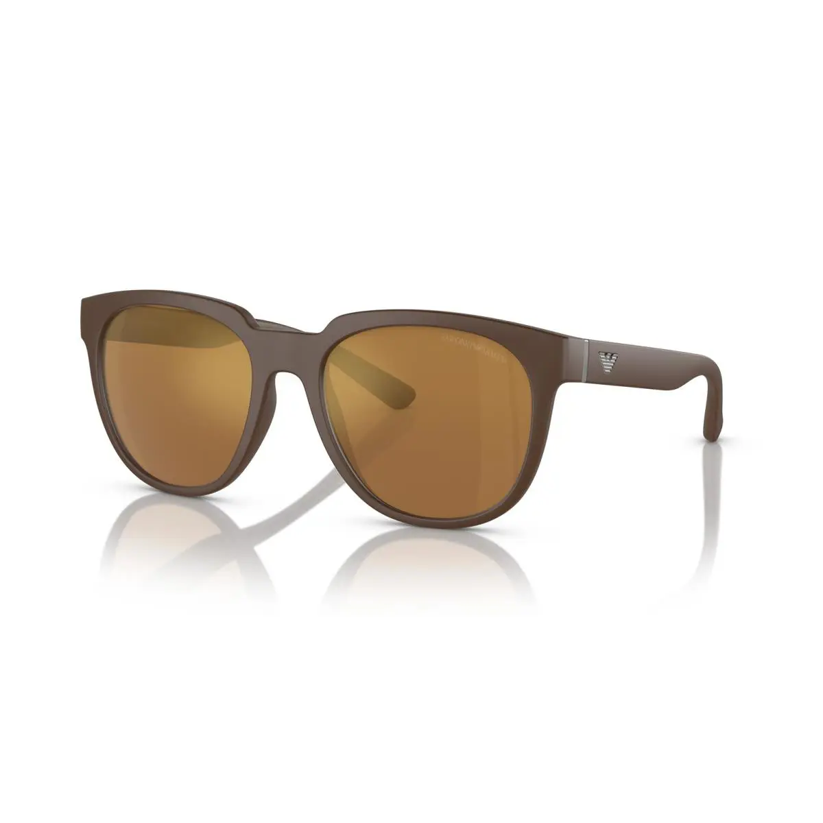 Emporio Armani 0EA4205 52606H Matte Brown Square Sunglasses