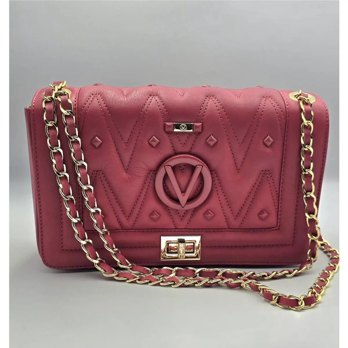 Valentino By Mario Alice Diamond Quilted Flap Crossbody Bag Z1104