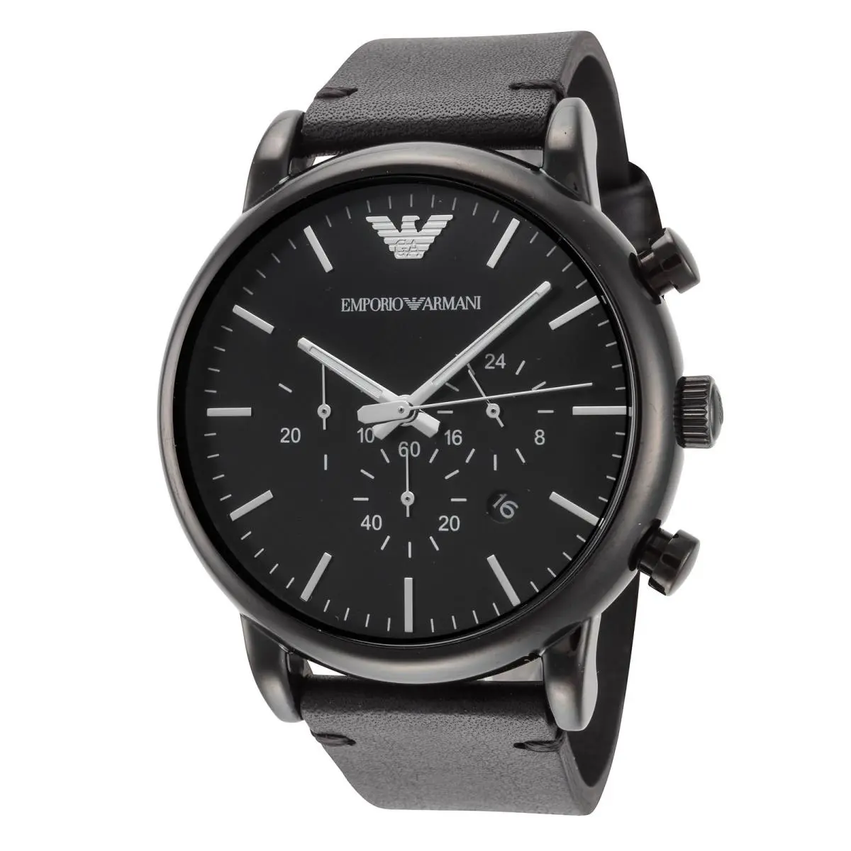 Men`s Classic 46mm Quartz Chronograph Watch AR1918 by Emporio Armani