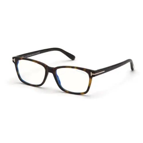 Tom Ford FT5713 052 Dark Havana/clear Rectangular 51mm Women`s Eyeglasses
