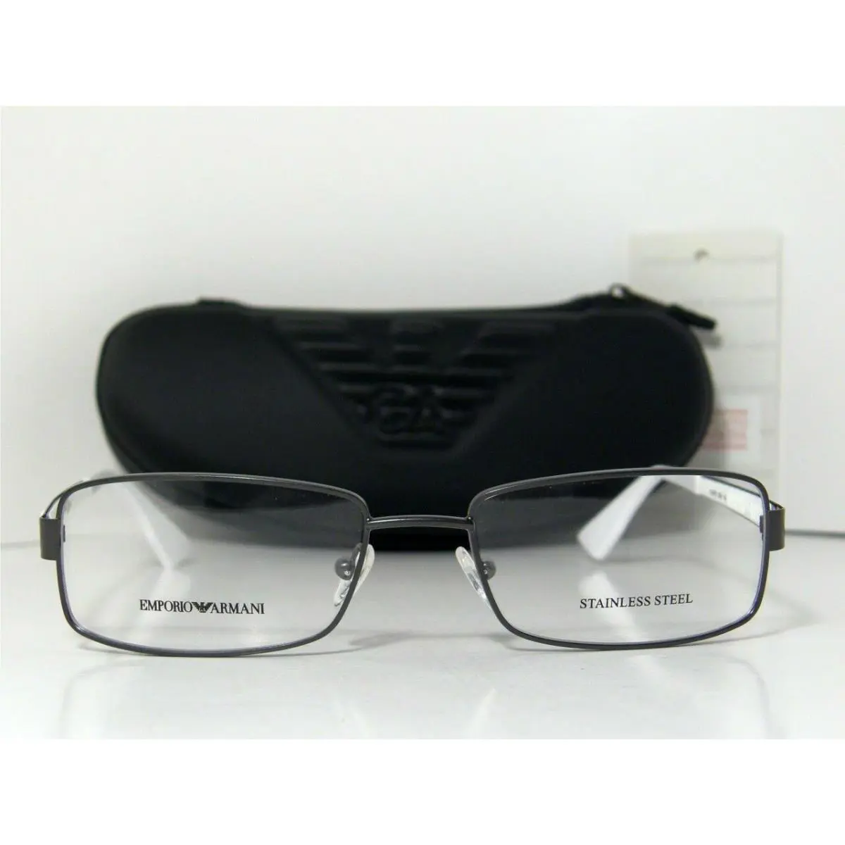 Emporio Armani EA9679 Ssw Gunmetal White Eyeglasses 53-17-140 Italy RX
