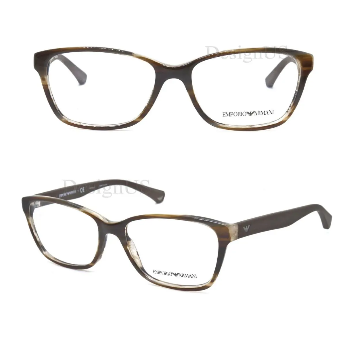 Emporio Armani EA 3060 5386 Striped Brown 54/16/140 Eyeglasses