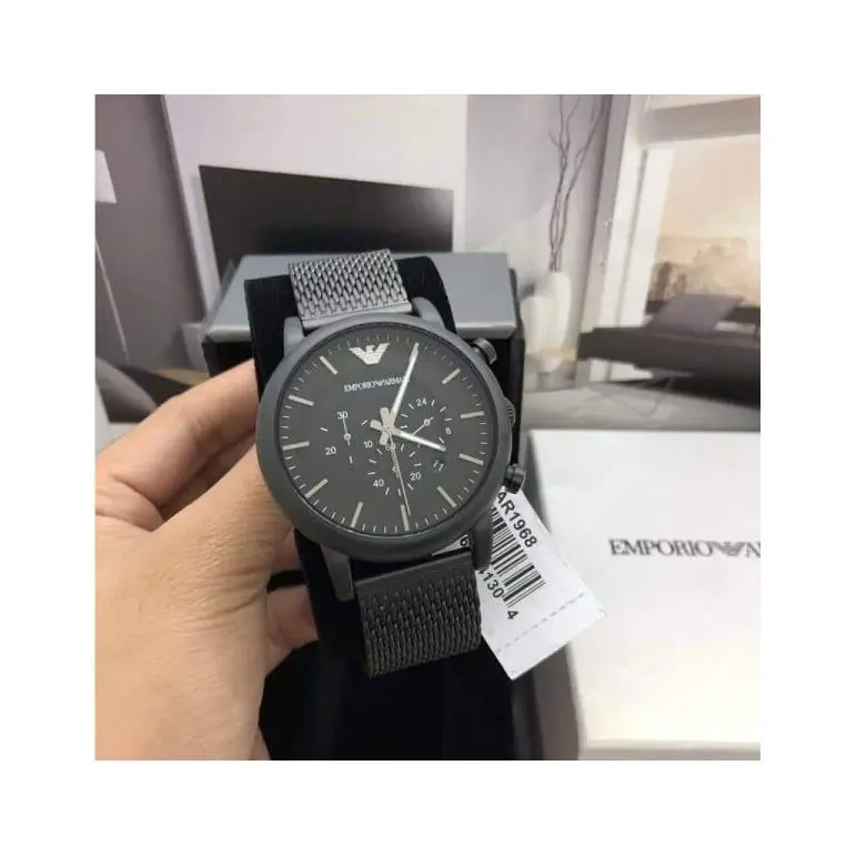 Emporio Armani AR1968 Sport Chronograph Stainless Steel Bracelet Men`s Watch