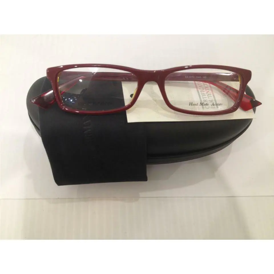 Emporio Armani EA 9770 OA0 Red Plastic Eyeglasses 50-15-140 Italy