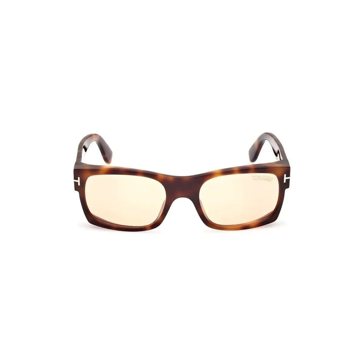 Tom Ford Men 56mm Rectangle Sunglasses Blonde Havana / Brown