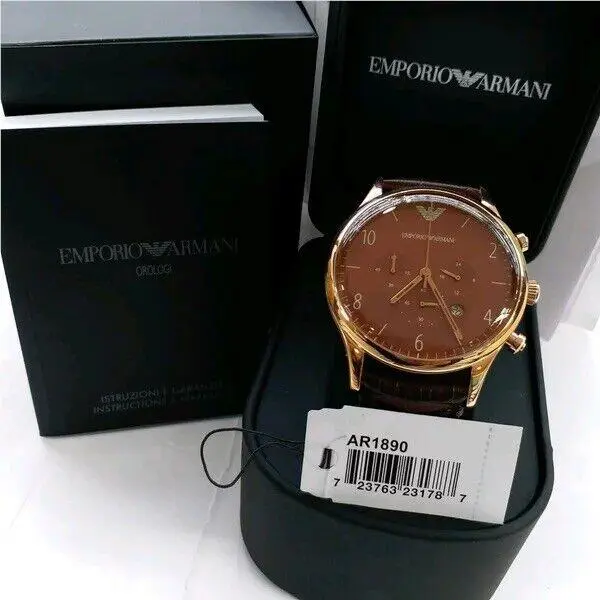 Emporio Armani Classic AR1890 Burgundy Dial Men`s Watch