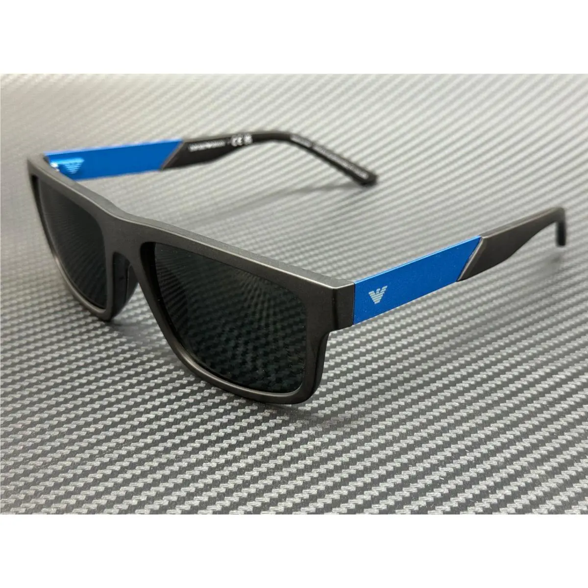 Emporio Armani EA4244U 500187 Matte Black Grey Men`s 57 mm Sunglasses