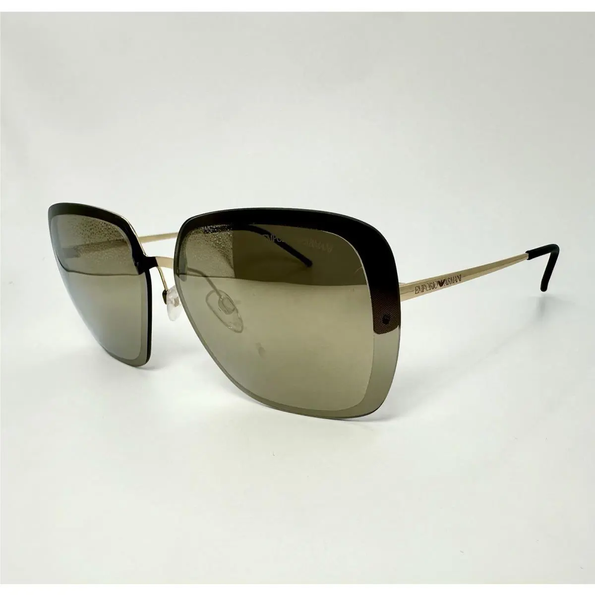 Emporio Armani EA2045 31245A 3N Sunglasses Pale Gold W/mirror Lens