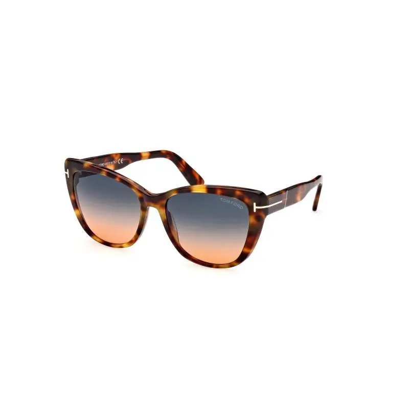 Tom Ford Nora FT 0937 53W Blonde Havana-grey Pink Lens Sunglasses/new/authentic - Frame: Brown, Lens: Grey Pink Shaded