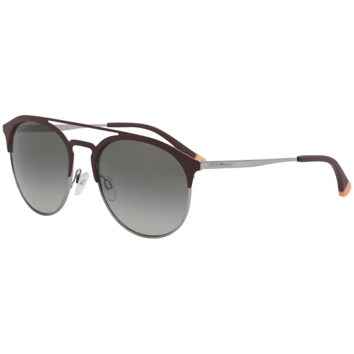 Emporio Armani EA2052 EA/2052 3183/11 Mt Bordeaux/gunmetal Pilot Sunglasses 56mm
