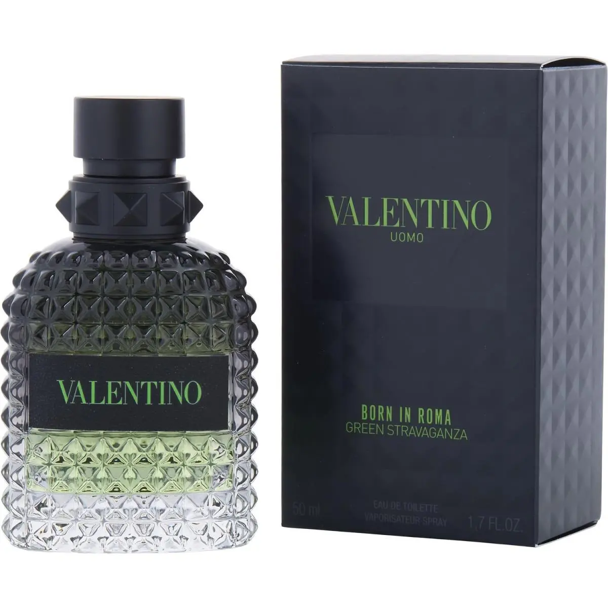 Valentino Uomo Born In Roma Green Stravaganza Edt Spray For Men 1.7 oz / 50 ml