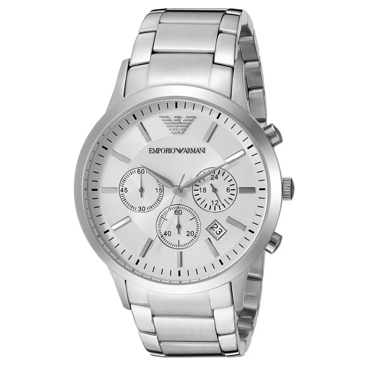 Emporio Armani AR5963 Men`s Sportivo Chronograph Stainless Steel Watch