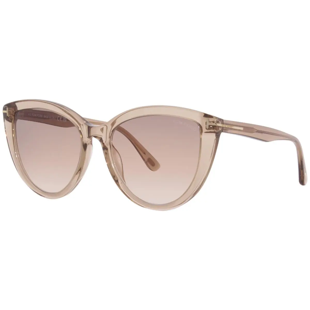 Tom Ford Isabella-02 TF915 05F Sunglasses Women`s Shiny Black/pink Gradient 56mm
