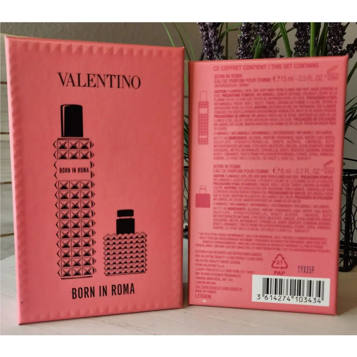 Valentino Born in Roma Donna Travel Spray+miniature Eau De Parfum Perfume Set