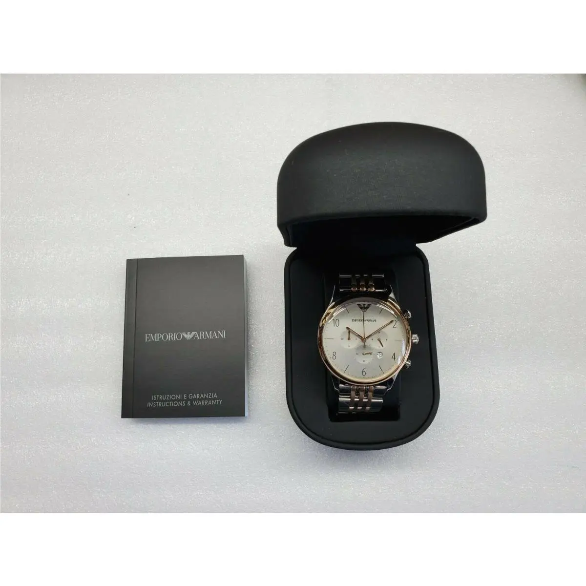 Classic Chronograph Date Two-tone St.steel Men`s Watch AR1864 by Emporio Armani