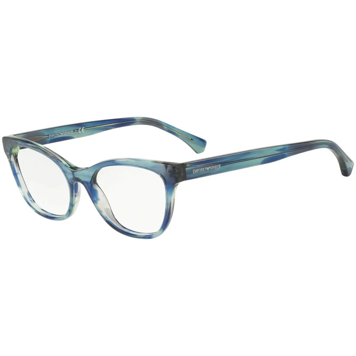 Emporio Armani Eyeglasses EA 3142 5714 Watercolor Blue W/ Demo Lens 53 MM
