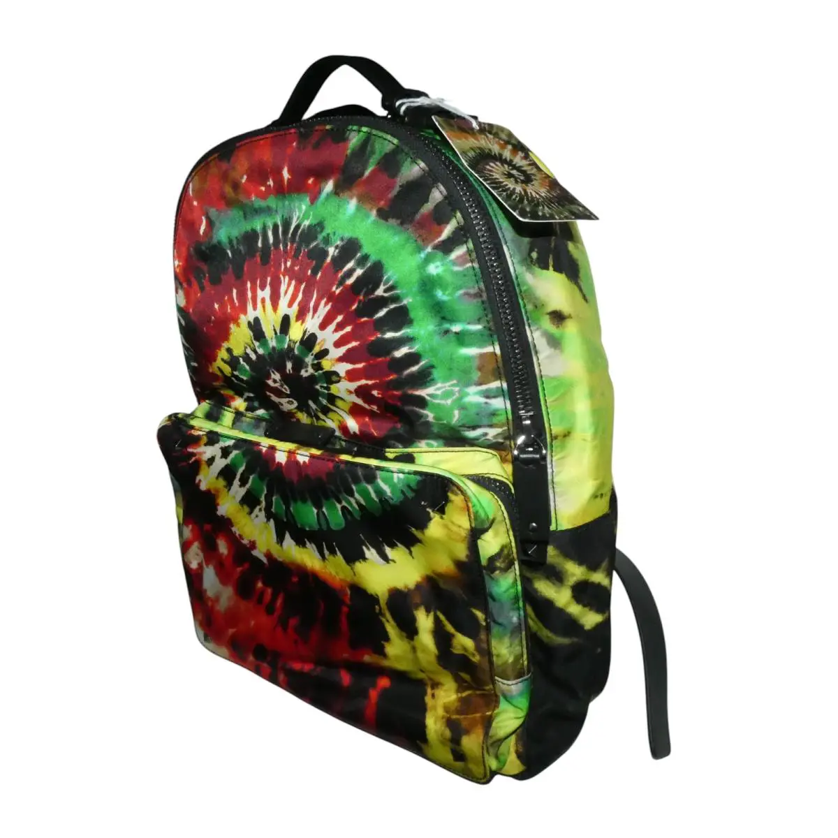 Valentino Garavani Rockstud Backpack Tie Dye Printed Nylon Medium Bag