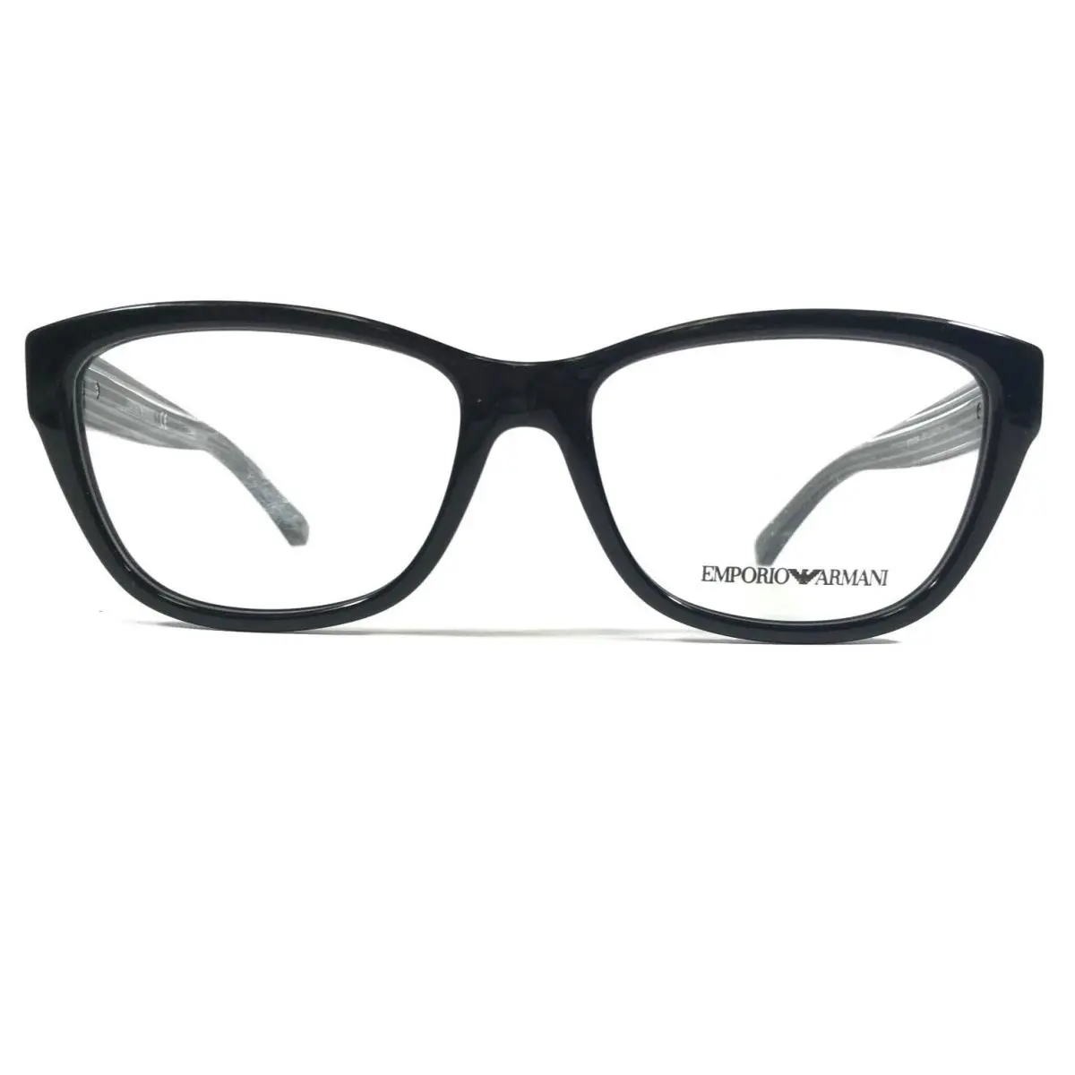 Emporio Armani Eyeglasses Frames EA3084 5017 Black Clear Square 54-16-140