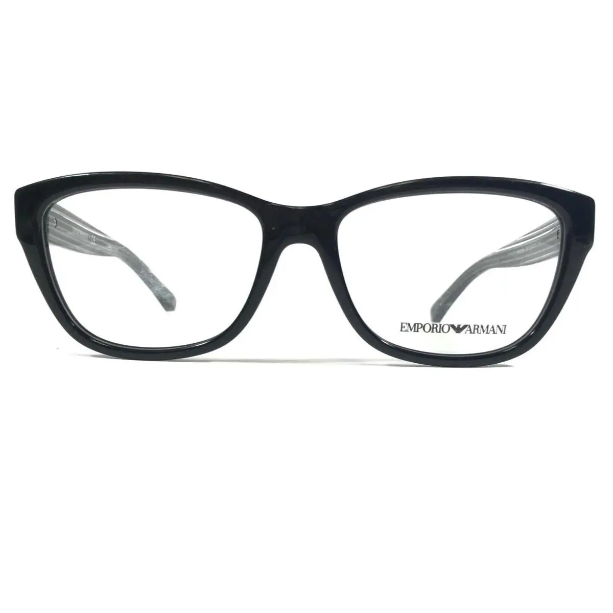 Eyeglasses Frames EA3084 5017 Black Clear Square 54-16-140 by Emporio Armani