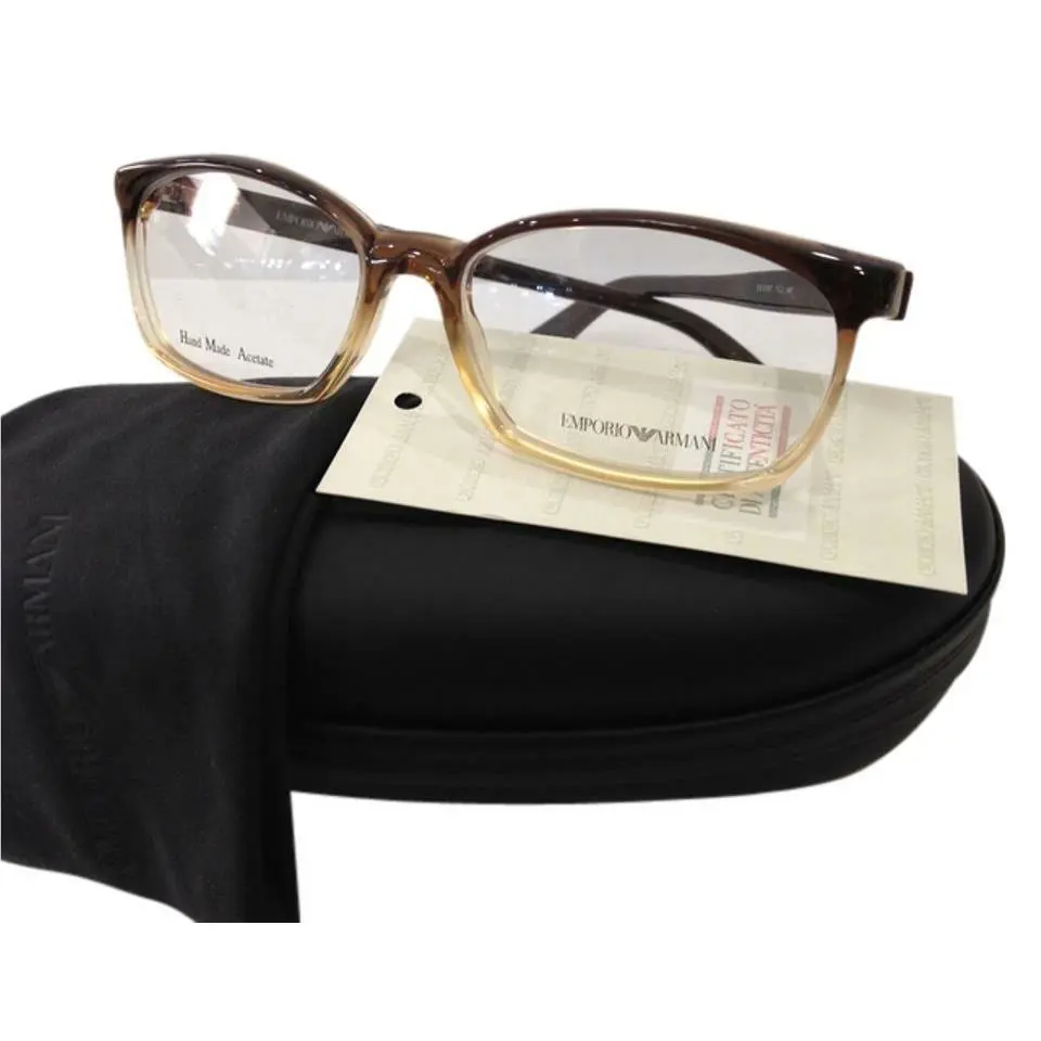 Emporio Armani EA9787 Yzj Brown Faded Plastic Eyeglasses Frame Italy 52-15-140