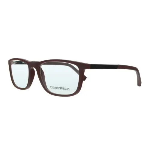 Emporio Armani 0EA3069 5251 Matte Burgundy Rectangle Eyeglasses