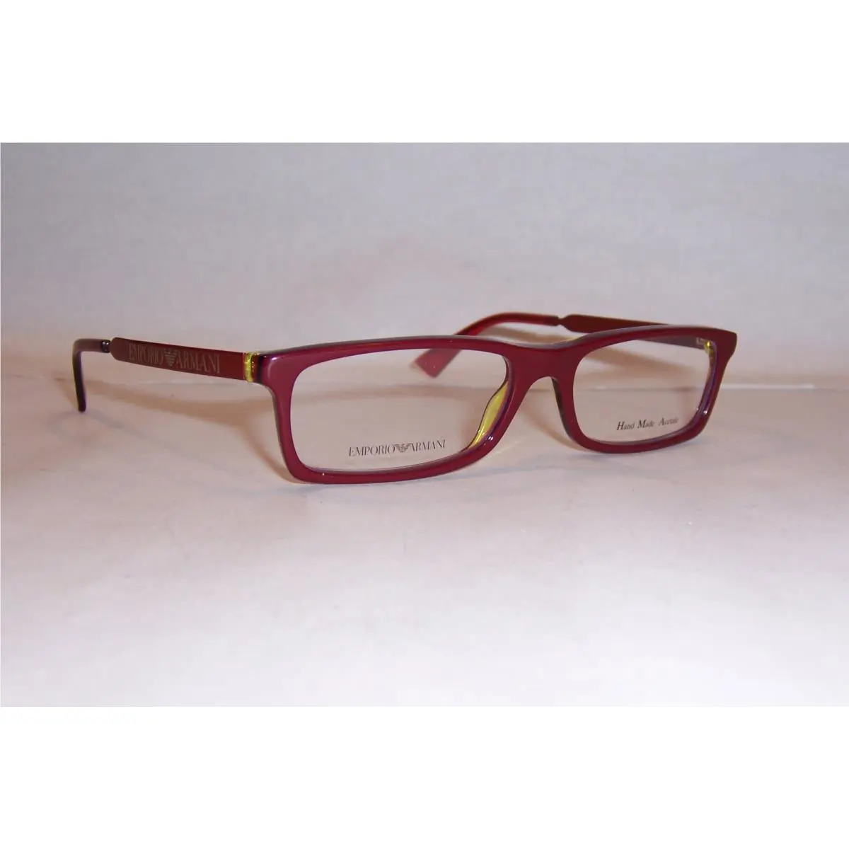 Emporio Armani Eyeglasses EA 9770 OA0 Burgundy Blue Yellow 50mm RX