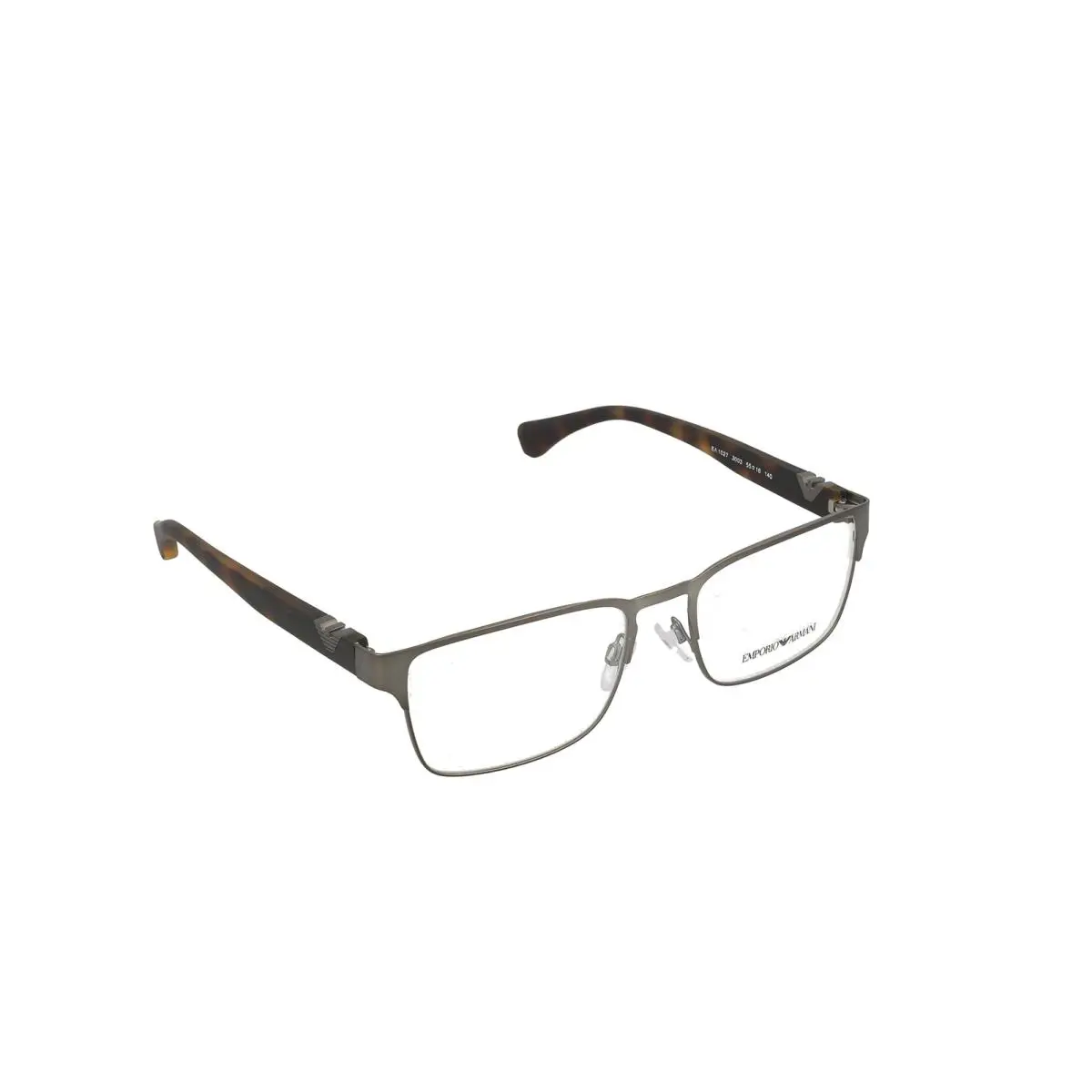 Emporio Armani EA1027 3003 Square Eyeglasses Matte Gunmetal/demo Lens Lens