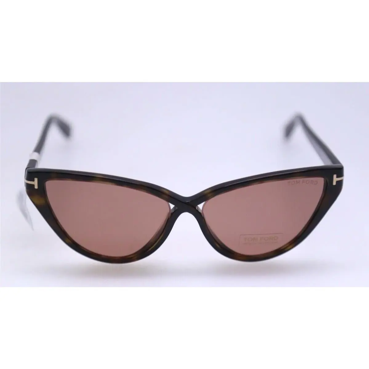 Tom Ford Cateye Sunglasses TF740 Charlie-02 52E Dark Havana 56mm FT0740 89