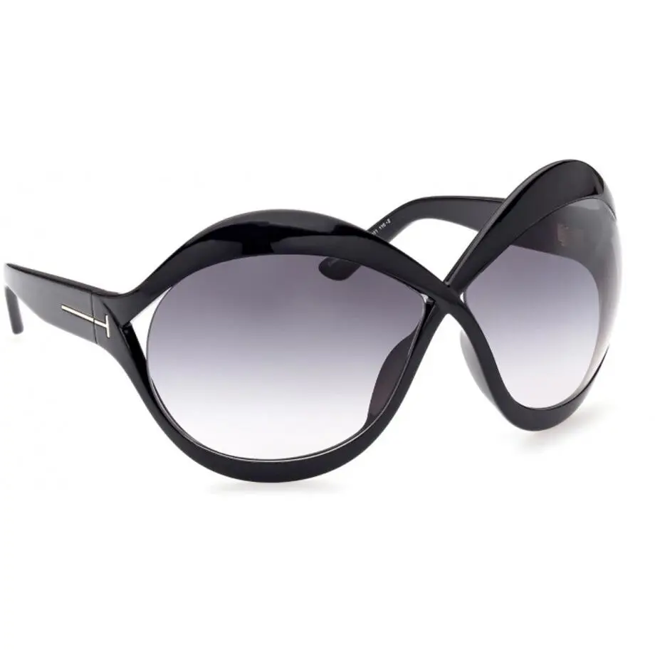 Tom Ford FT 0902 Carine-02 01B Shiny Black/smoke Gradient 71 mm TF 920