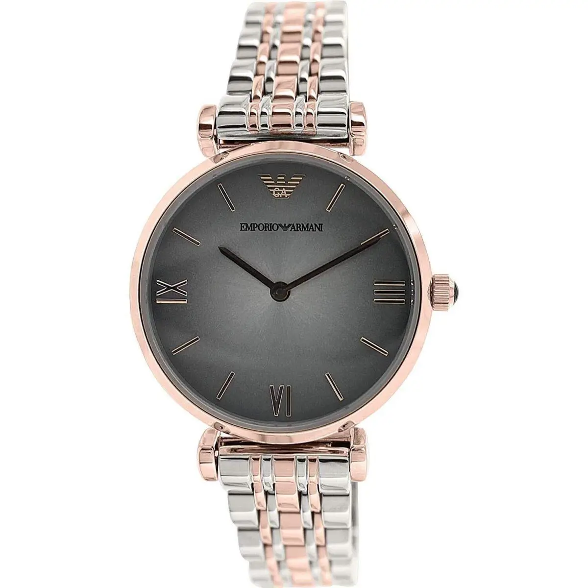 Emporio Armani Women`s Retro AR1725 Grey Stainless-steel Analog Quartz Watch - Grey, Quartz