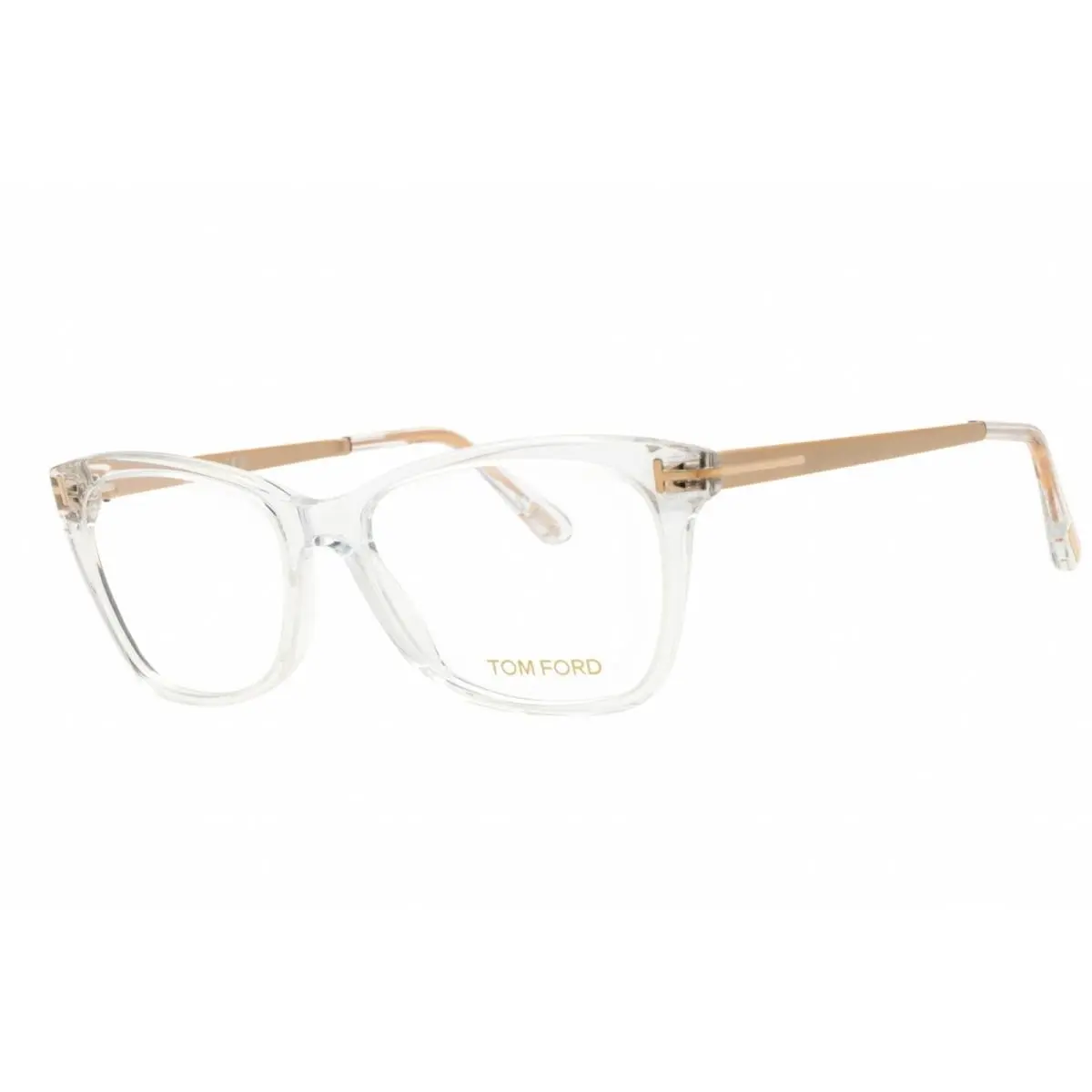 Tom Ford Women`s Eyeglasses Clear Acetate Rectangular Full Rim 52mm FT5353 026