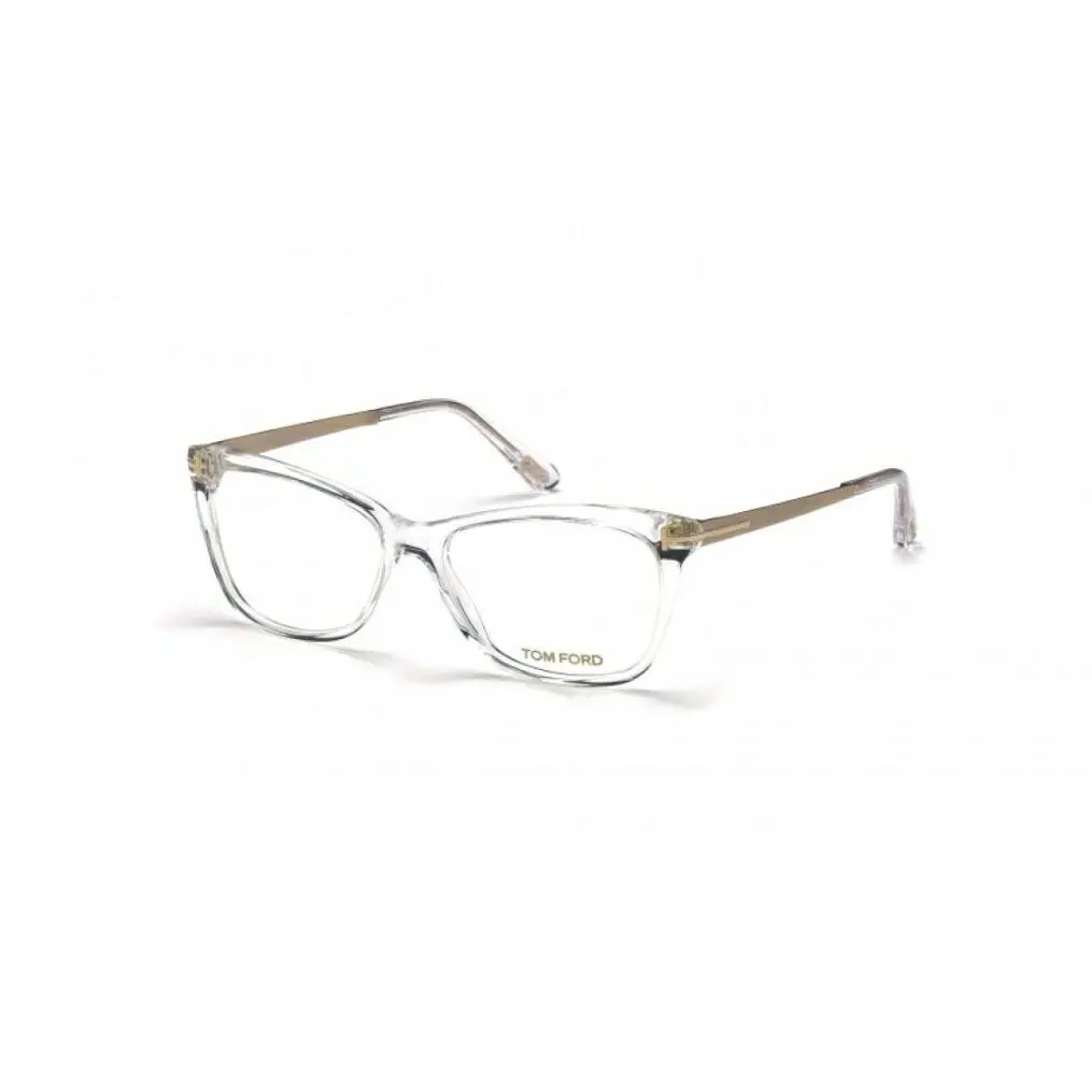 Tom Ford Women`s Eyeglasses Clear Acetate Rectangular Full Rim 52mm FT5353 026