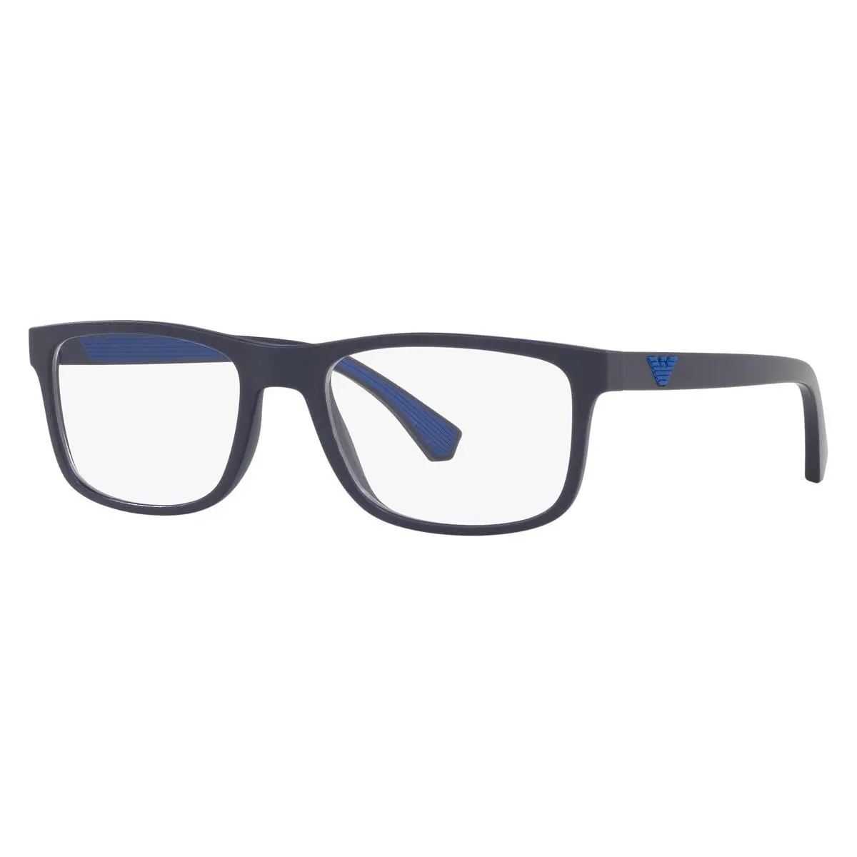 Rectangle Man Eyeglasses `0EA3147 `5754 55mm `matte Blue by Emporio Armani