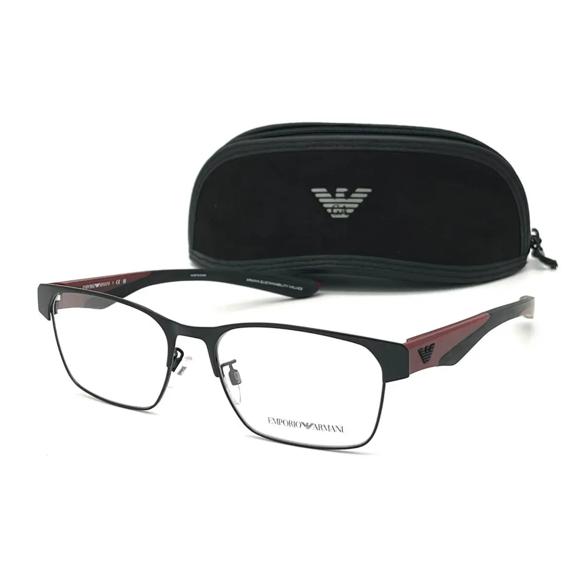 Emporio Armani EA1141 3001 Matte Black / Demo Lens 56mm Eyeglasses