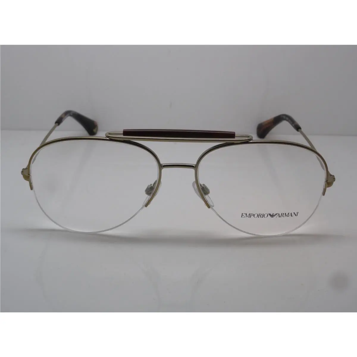 Emporio Armani EA 1020 3002 Matte Gold 55mm Aviator RX Eyeglasses