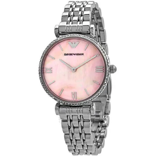 Emporio Armani AR1779 Mother OF Pearl Dial Silver Stainless Steel Womens Watch