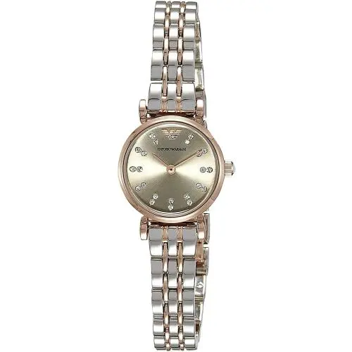 Emporio Armani AR1841 Two Tone Gray Dial Womens Dress Watch