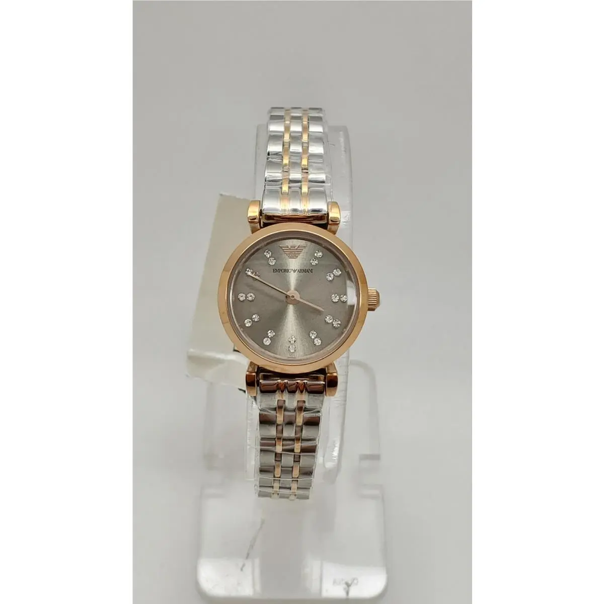 AR1841 Two Tone Gray Dial Womens Dress Watch by Emporio Armani