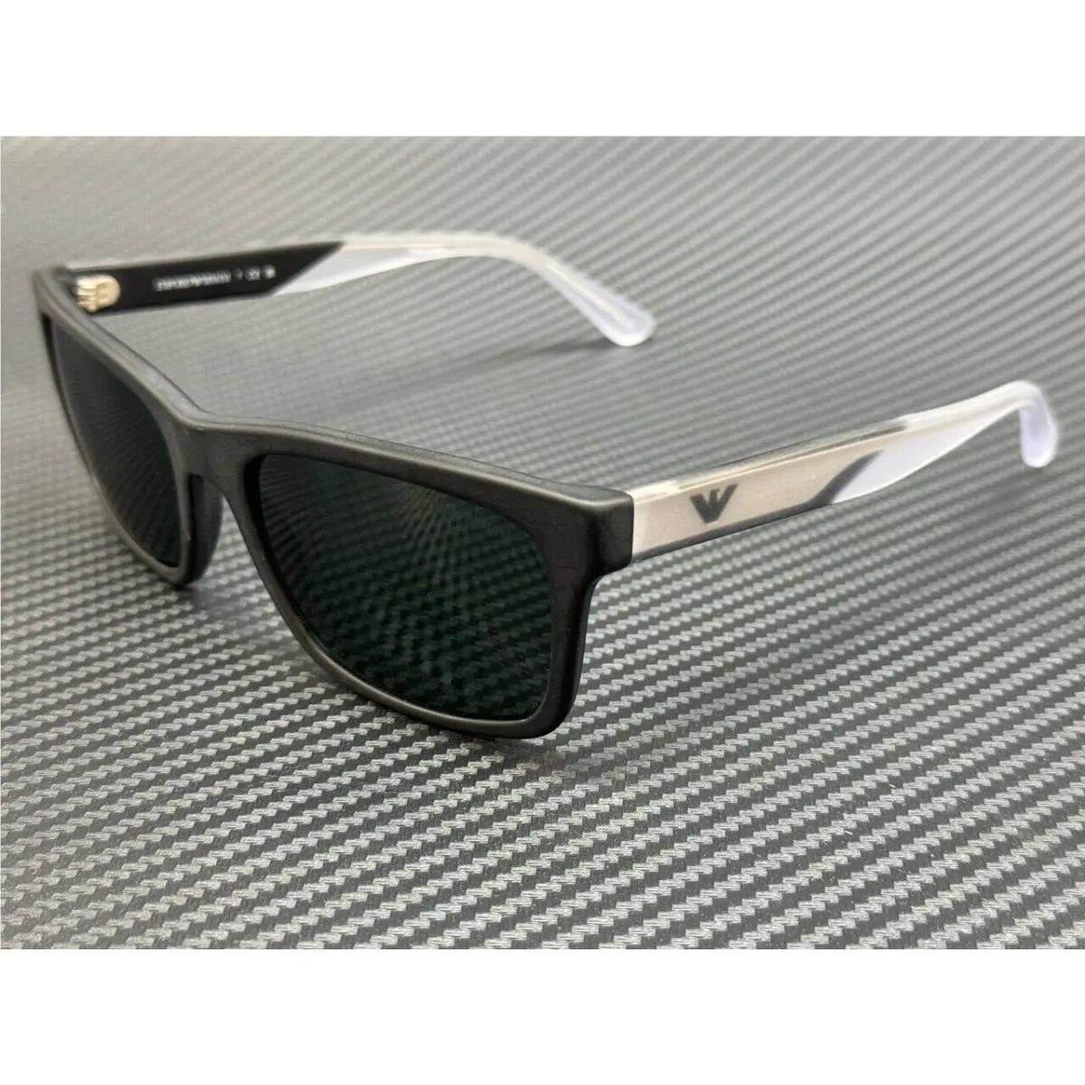 Emporio Armani EA4224 500171 Matte Black Green Men`s 57 mm Sunglasses