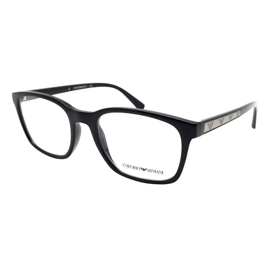 Mens Eyewear EA3141 5017 Black / Clear Lens 55mm by Emporio Armani