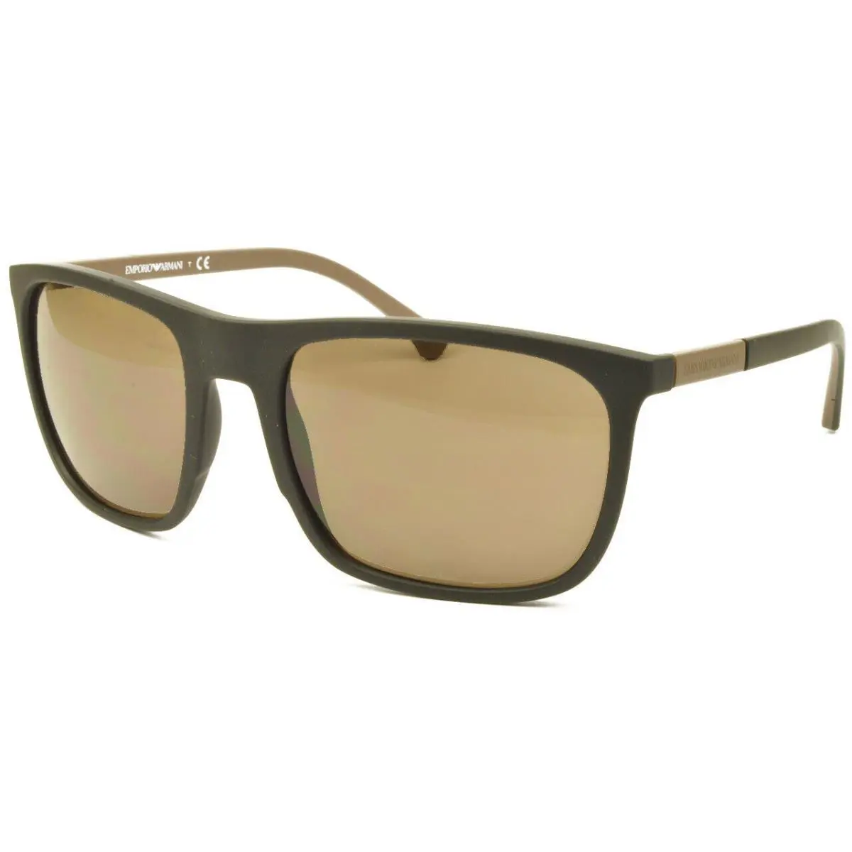 Emporio Armani Sunglasses EA4133 504273 59MM Black Rubber Brown