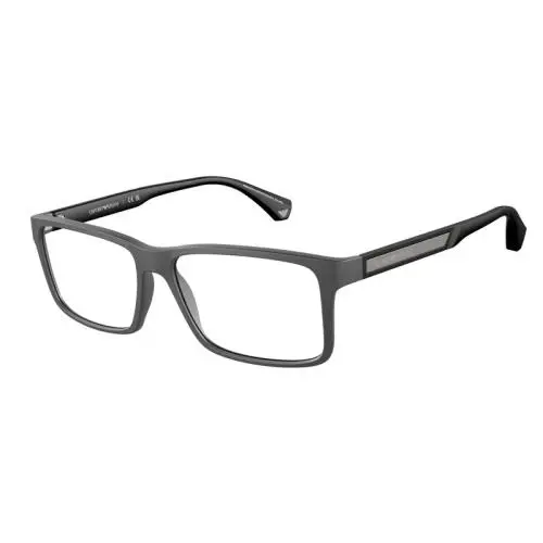 Emporio Armani EA 3038 5063 Black Rubber Frames Eyeglasses 54-16