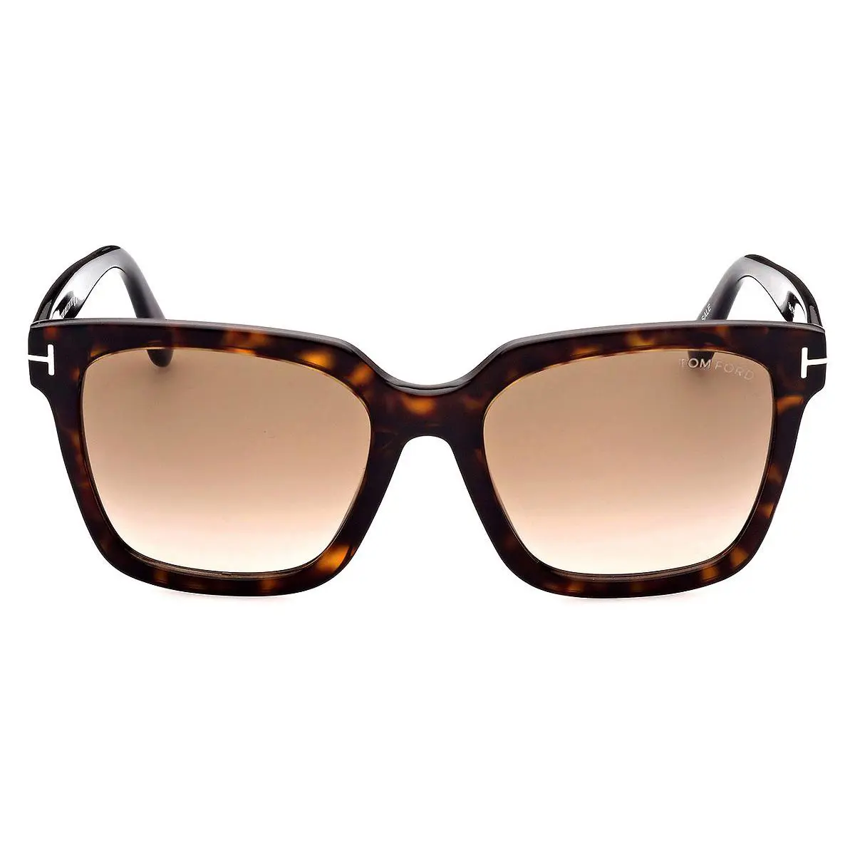 FT0952 Selby Sunglasses Shiny Classic Dark Havana Gradient Brown 55mm by Tom Ford
