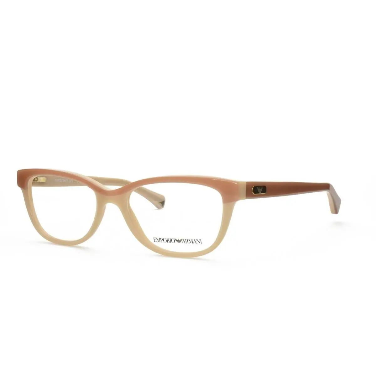 Emporio Armani EA 3015 Cream 5108 Cat Eye Plastic Eyeglasses Frames 53-17-140