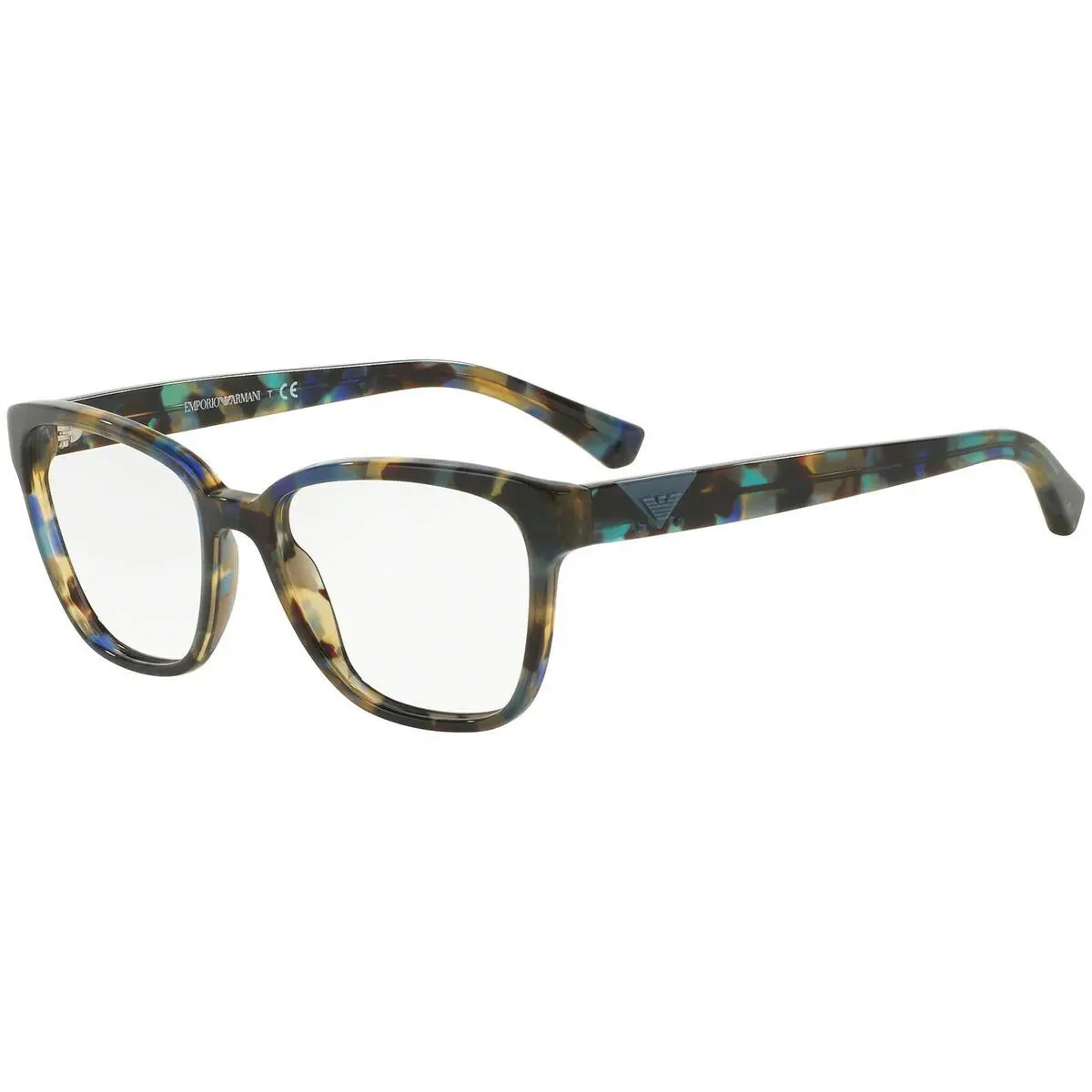 Emporio Armani Eyeglasses EA 3094 5542 Havana Spot Blue W/ Demo Lens 52 MM