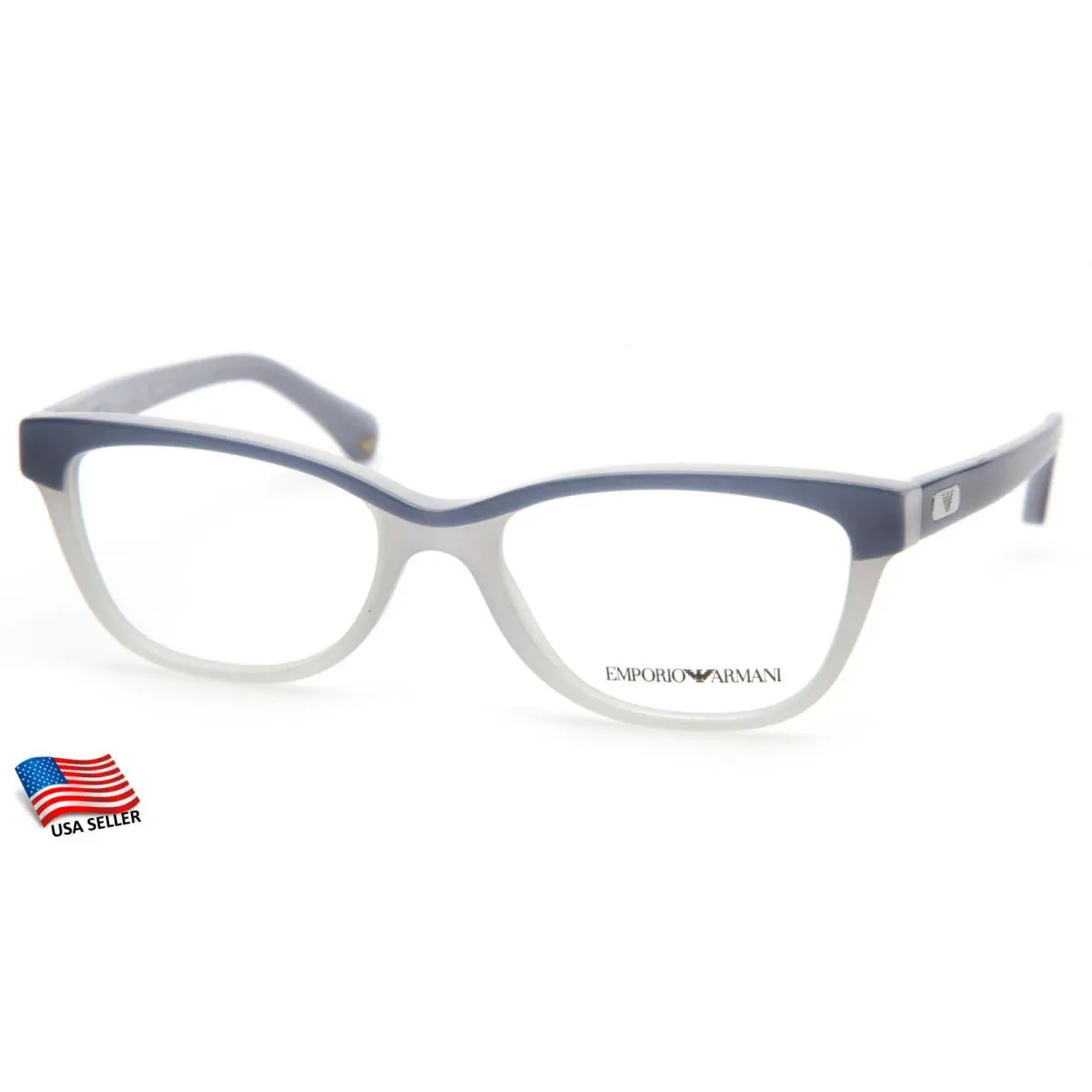 Emporio Armani EA 3015 5109 Blue Grey Eyeglasses Frame 51-17-140 B35mm