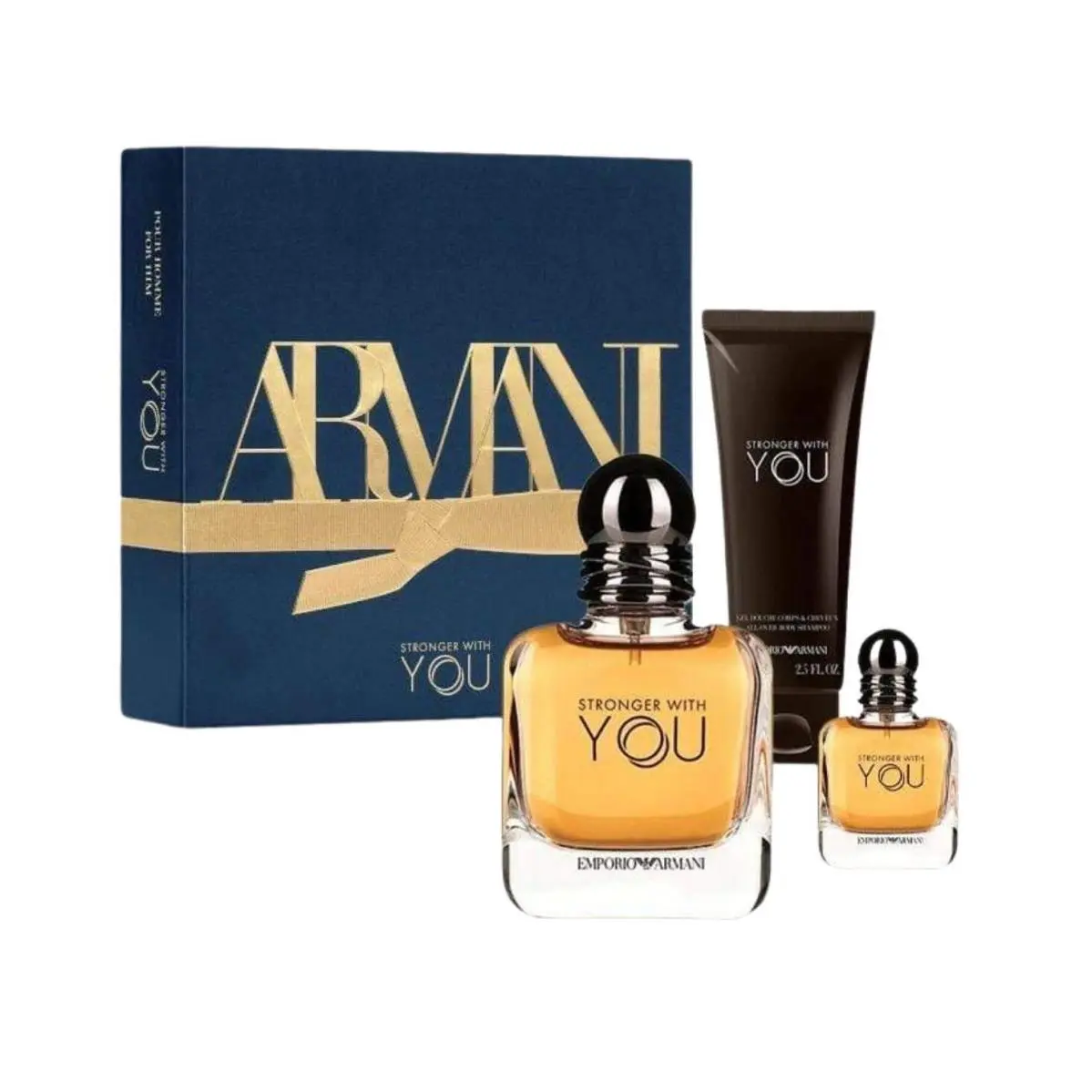 Armani Stronger with You Pour Homme For Him 3 PC Gift Set For Men by Emporio Armani